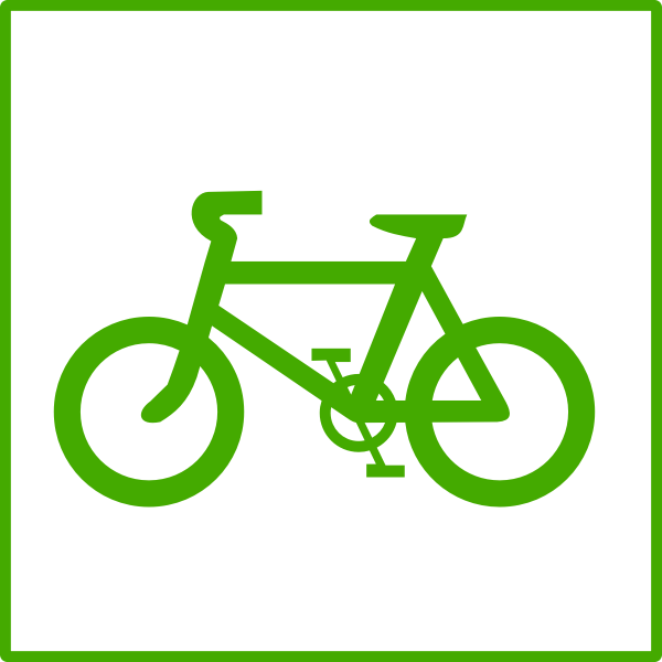 Eco bicycle vector icon