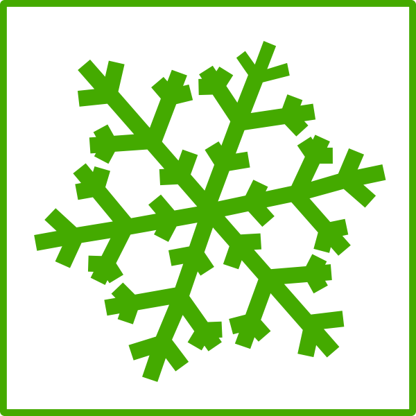 Eco snow vector icon