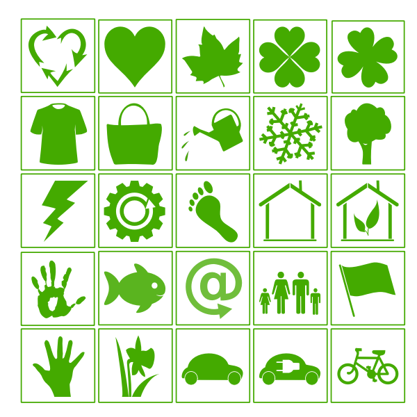 Eco vector icons images