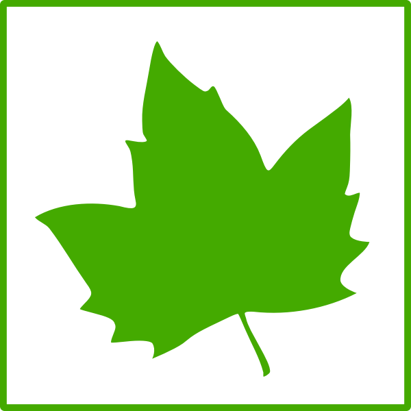 Eco leaf vector icon