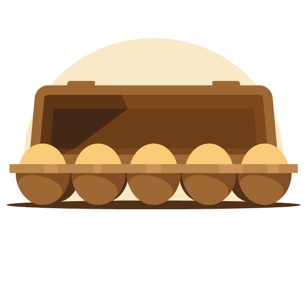 Eggs in a box