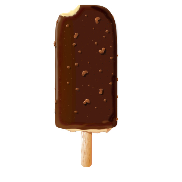 Chocolate ice cream vector image