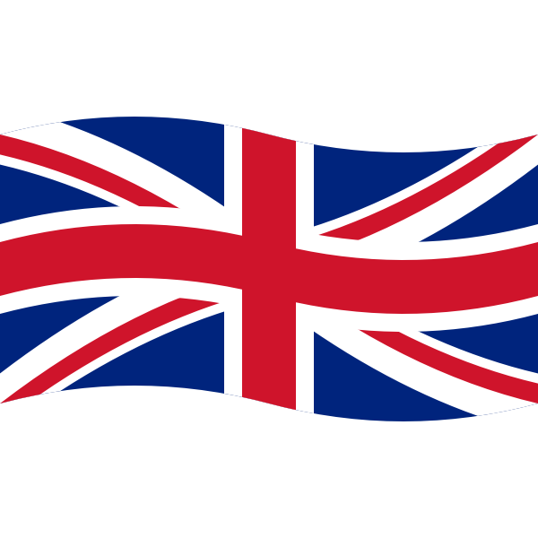 Wavy Union Flag Vector