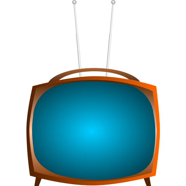 Old TV vector clip art