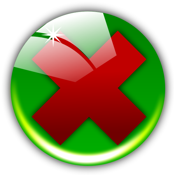 Vector image of round erase icon