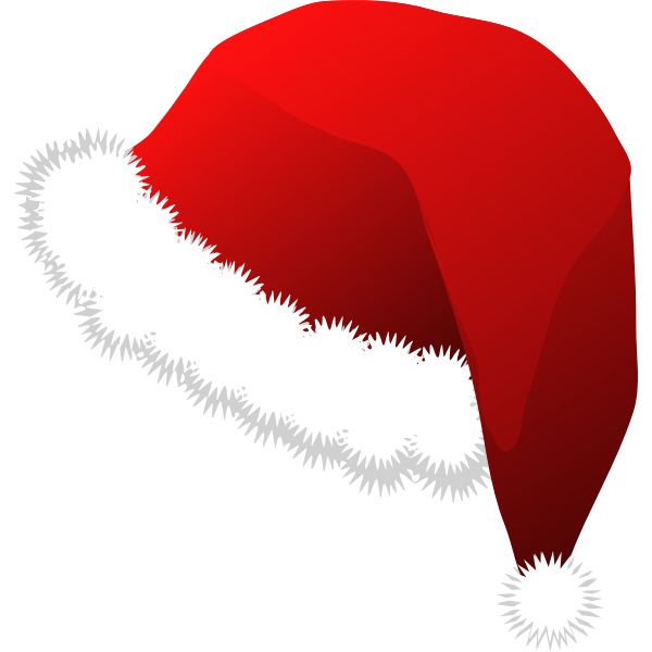 Santa Claus red hat vector illustration