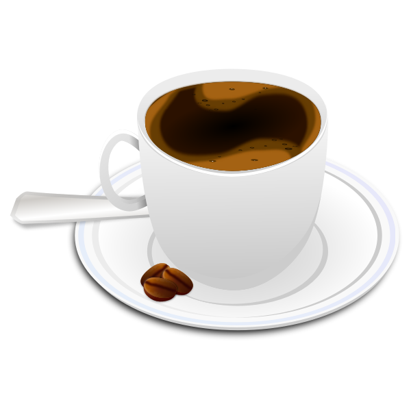 Vector illustration of cup of espresso coffee