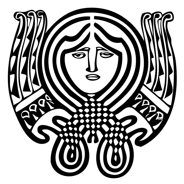 Art nouveau ornament symbol