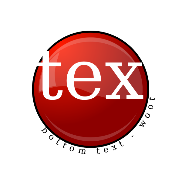 Vector image of fancy shiny red button for text