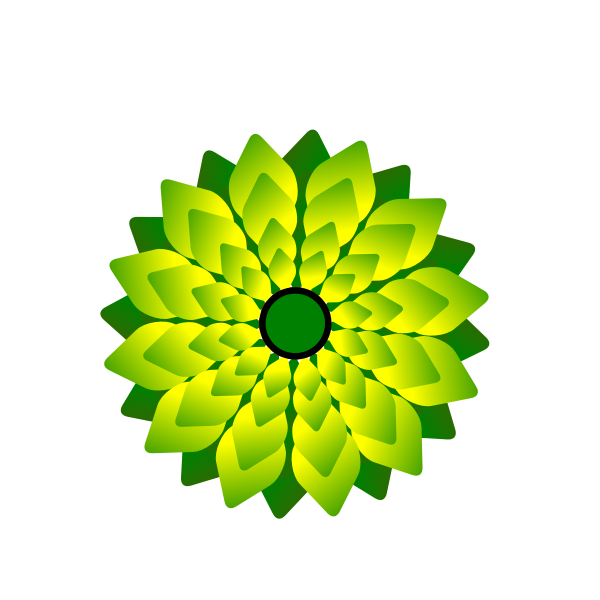 flor verde