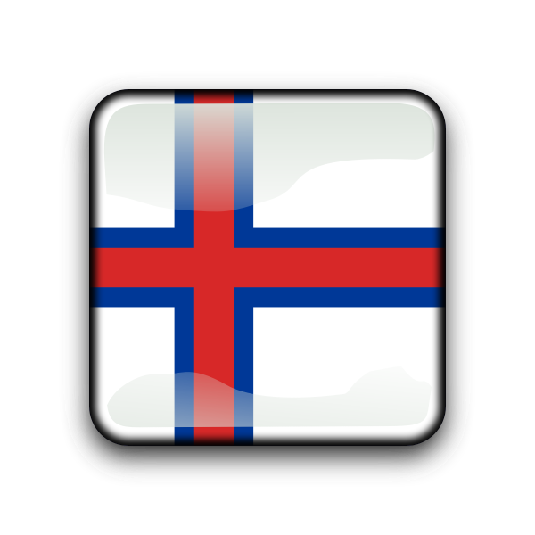 Faroe Island flag button