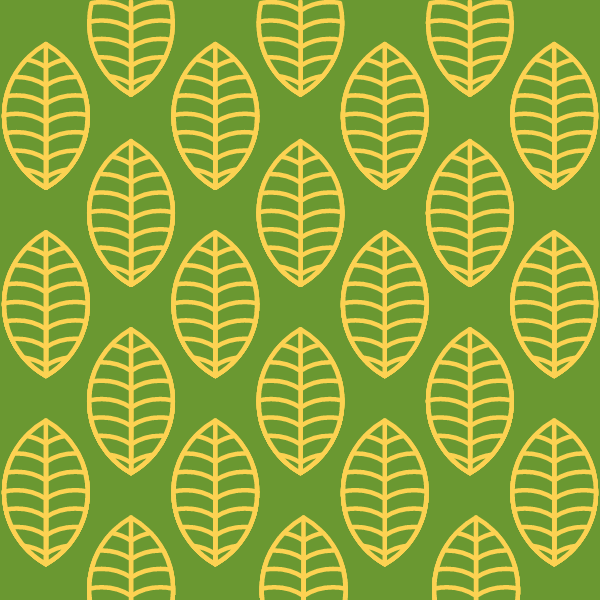 Foliage pattern on green background