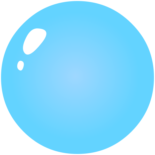 Blue bubble