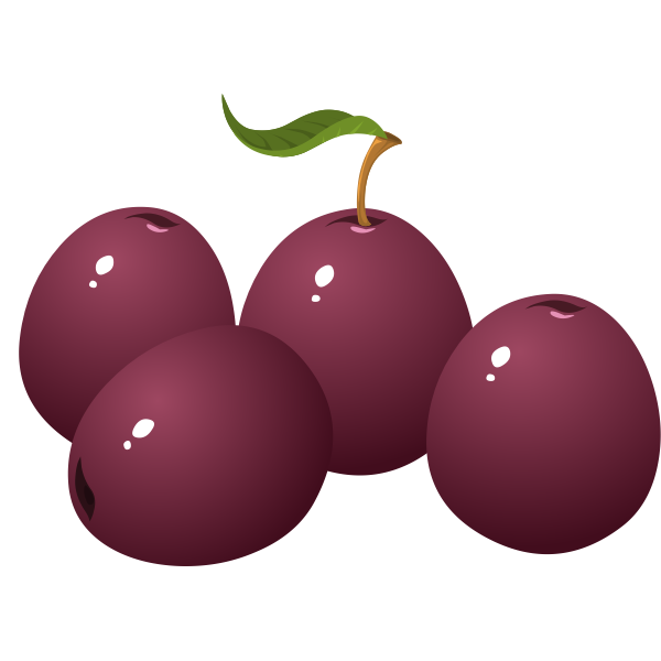 Violet plums