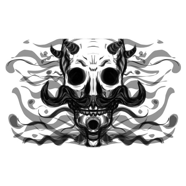 Abstract skull