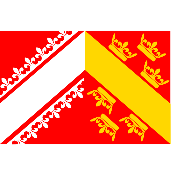 French Alsace region flag vector image