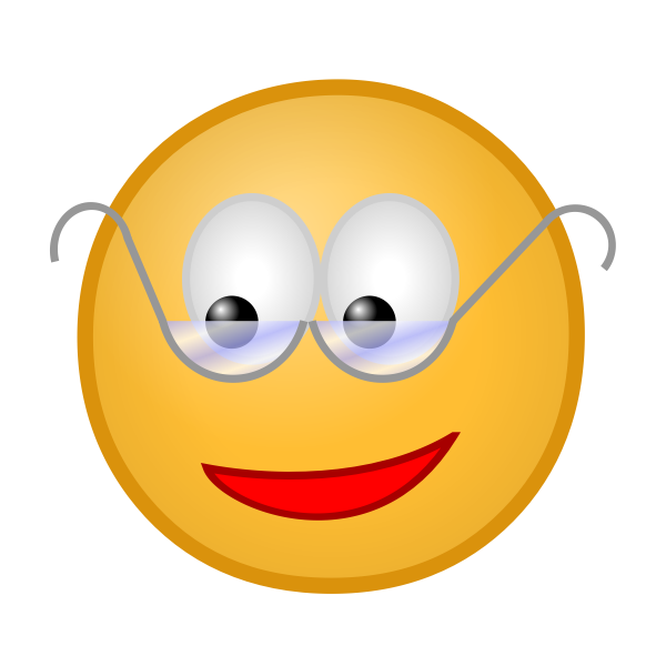 Smiley with glasses