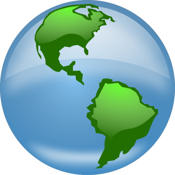 Glossy globe vector image