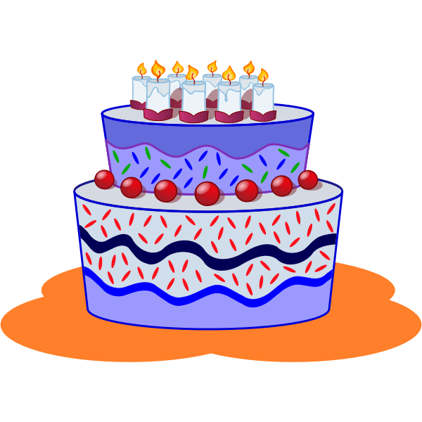 Birthday cake vector image