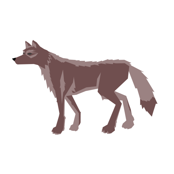 Brown wolf