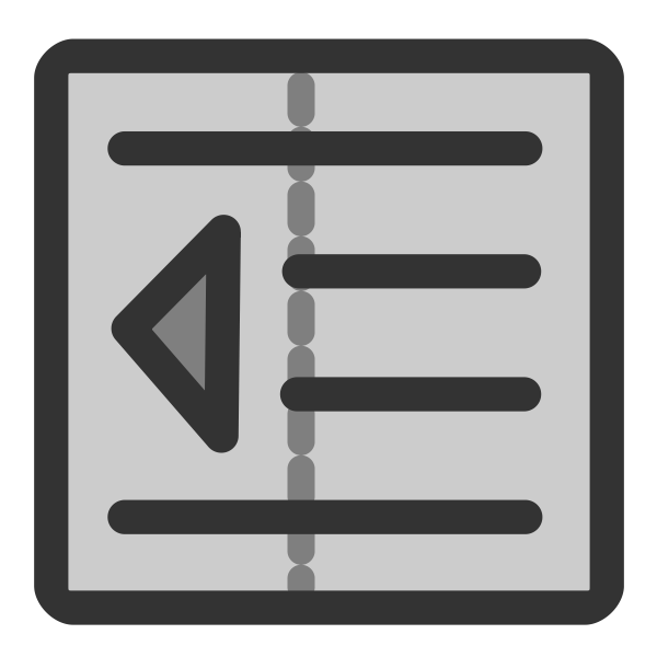 Format increase indent icon