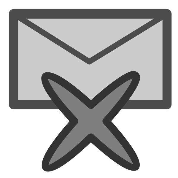 Delete mail icon