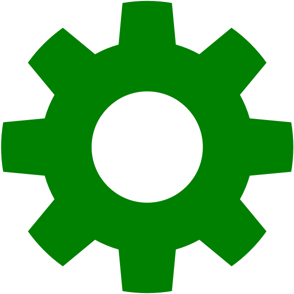 Green "settings" icon