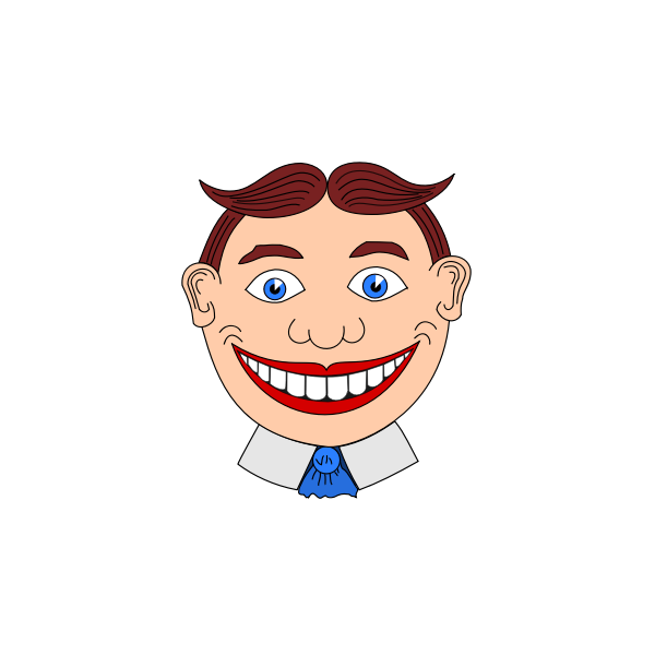 Vector clip art of clown