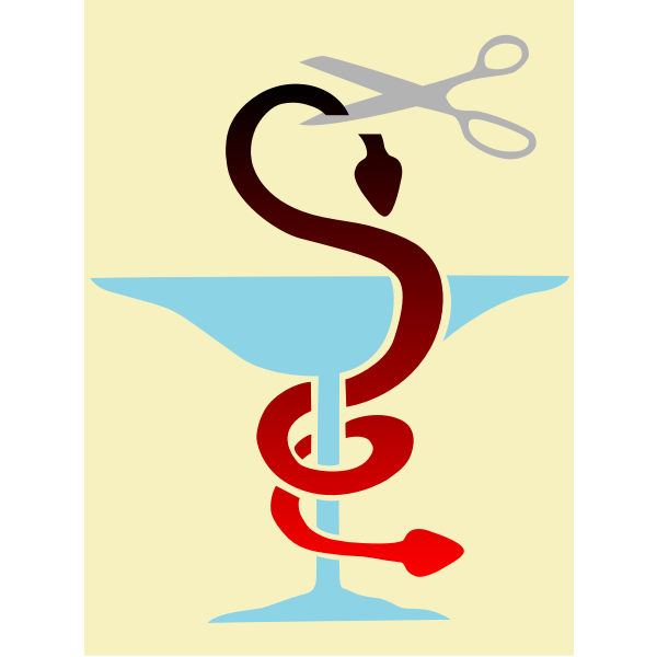 Vector image of medical caduceus