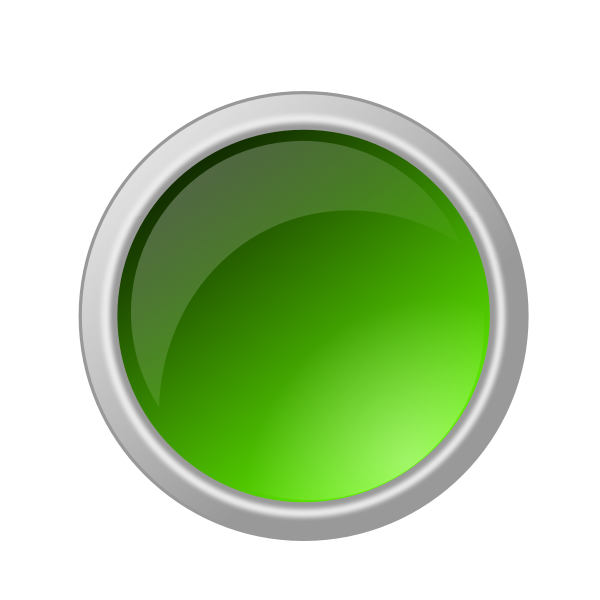 Glossy green button vector illustration