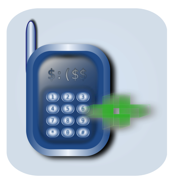 Mobile phone icon vector image