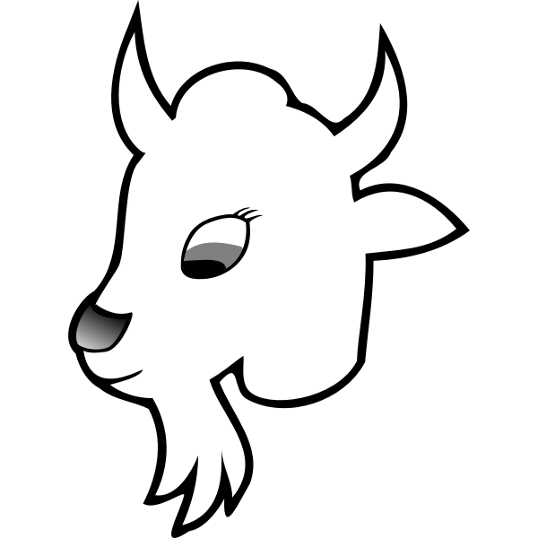 Goat line art vector graphiccs