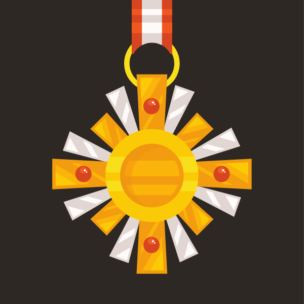 Golden medallion