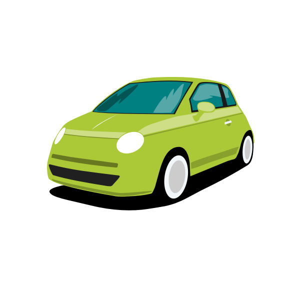 Green car vector image