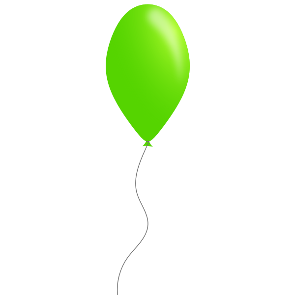 Green color balloon vector image