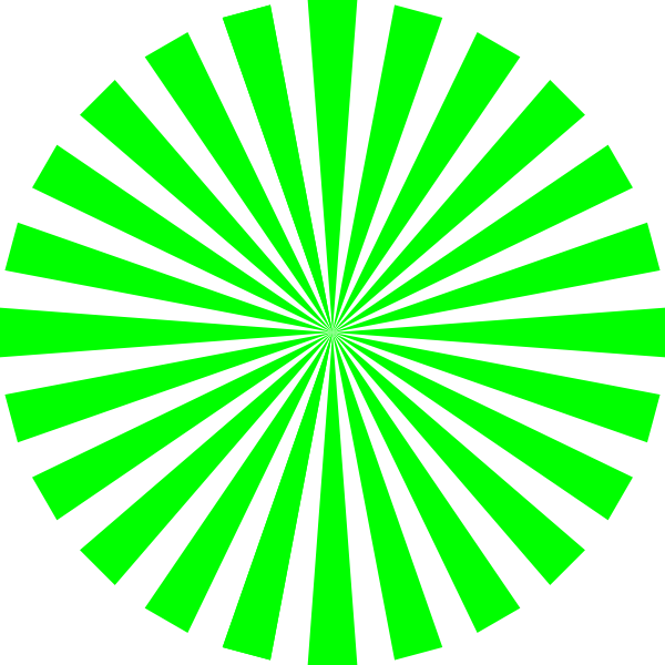 green basic star burst