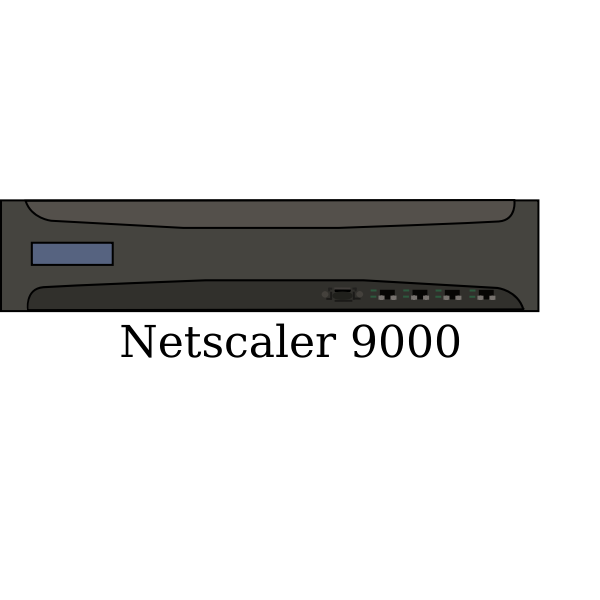 Citrix Netscaler 9000 vector image