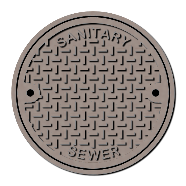 Maintenance holeaintenance hole cover large vector drawing