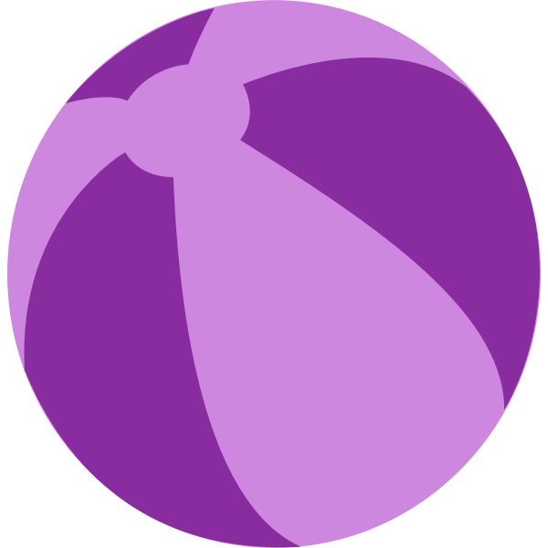 Purple beach ball