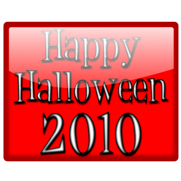 Vector illustration of happy Halloween sign