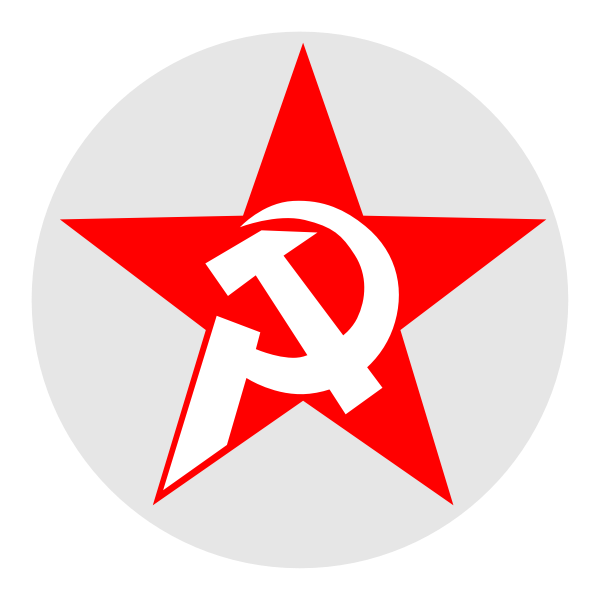 Hammer and Sickle in Star and Circle