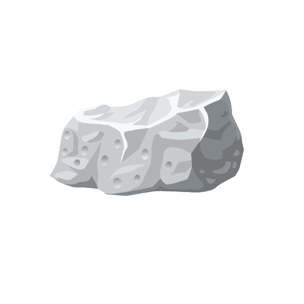 Dullite harvestable rock vector image