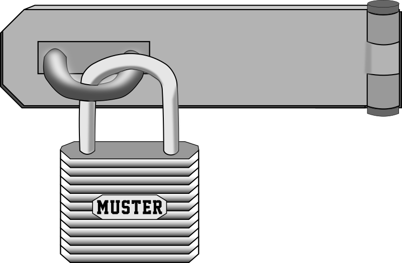 Padlock vector image