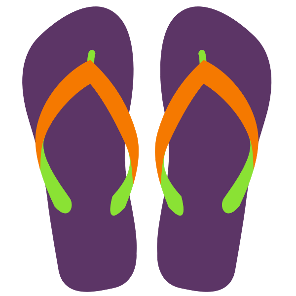 Flipflops vector illustration