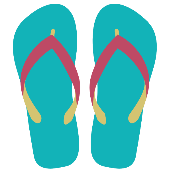 Flipflops vector clip art