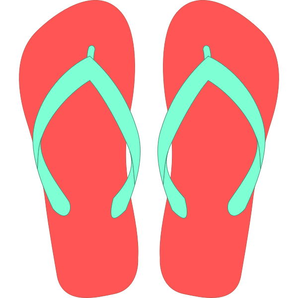 Flipflops vector clip art