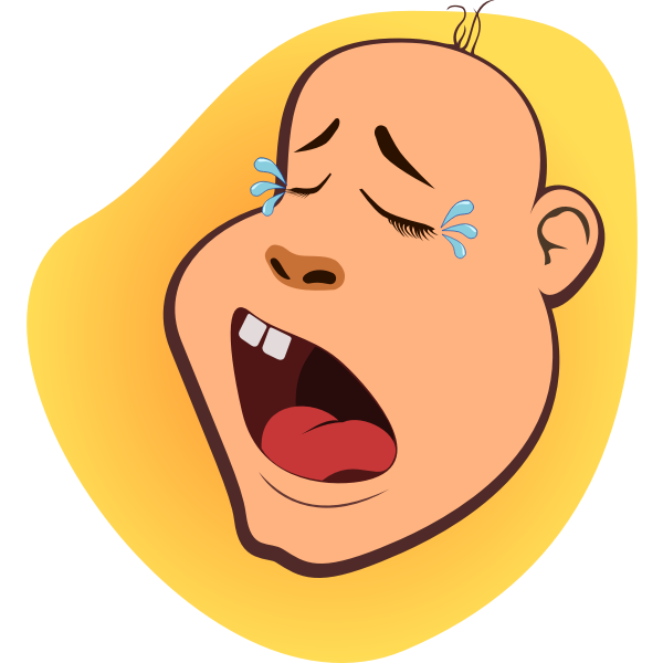 Crying baby vector image