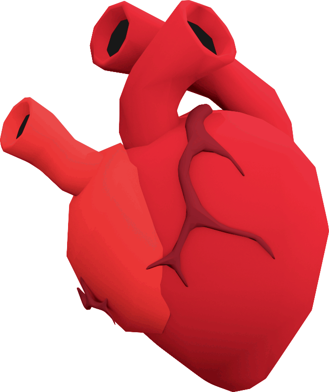 Red heart vector image