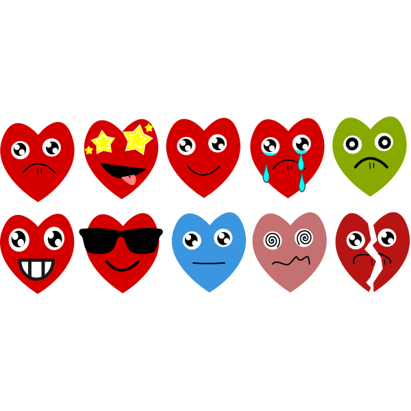 Emoji hearts