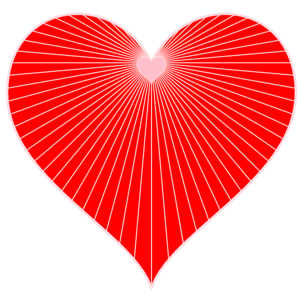 Heart string art vector image